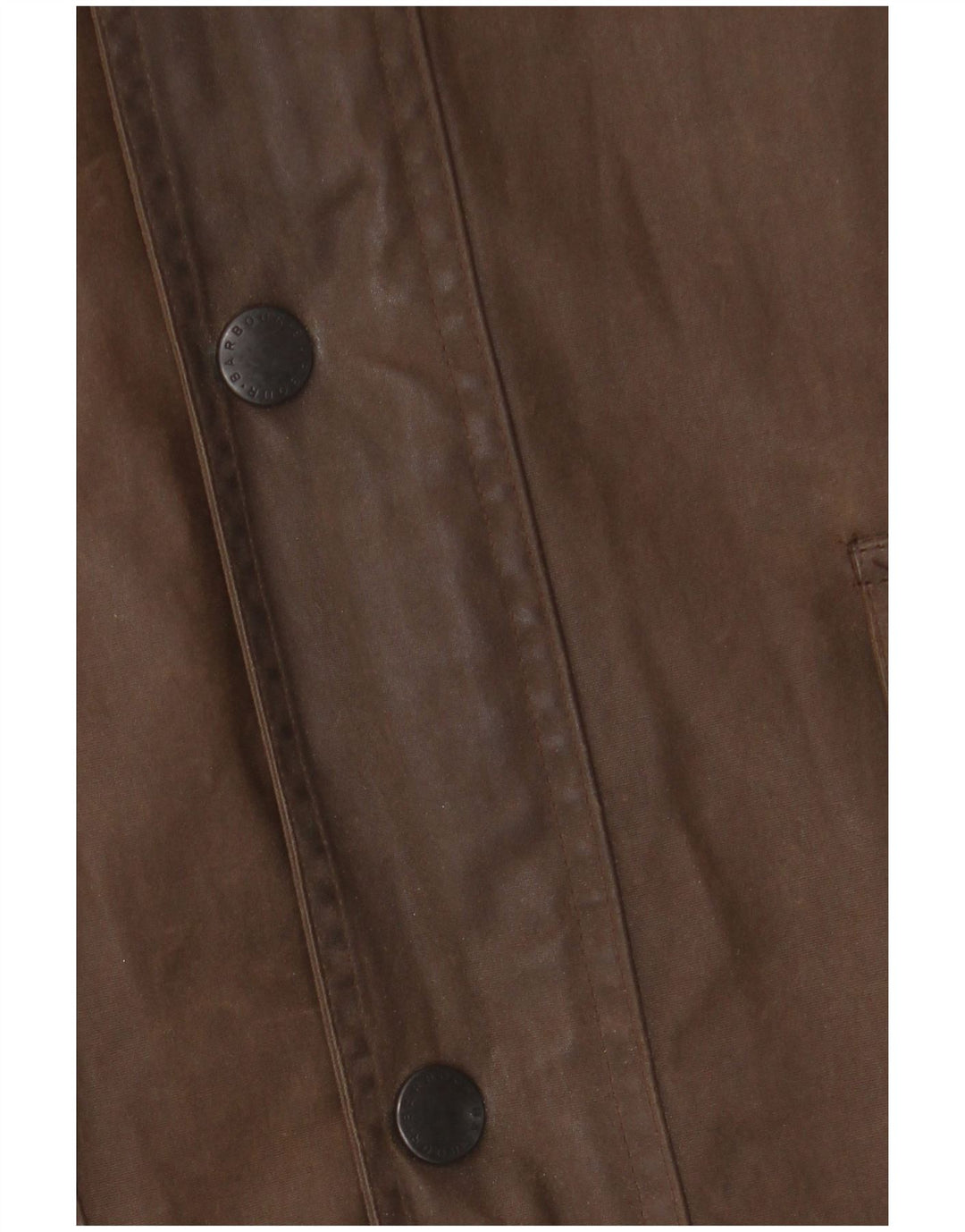 BARBOUR Giacca da uomo in cotone cerato vestibilità ampia UK 42 XL Poliuretano marrone
