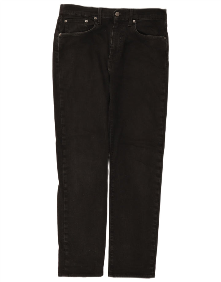 Levi's Uomo 502 Jeans affusolati W32 L32 Cotone Nero