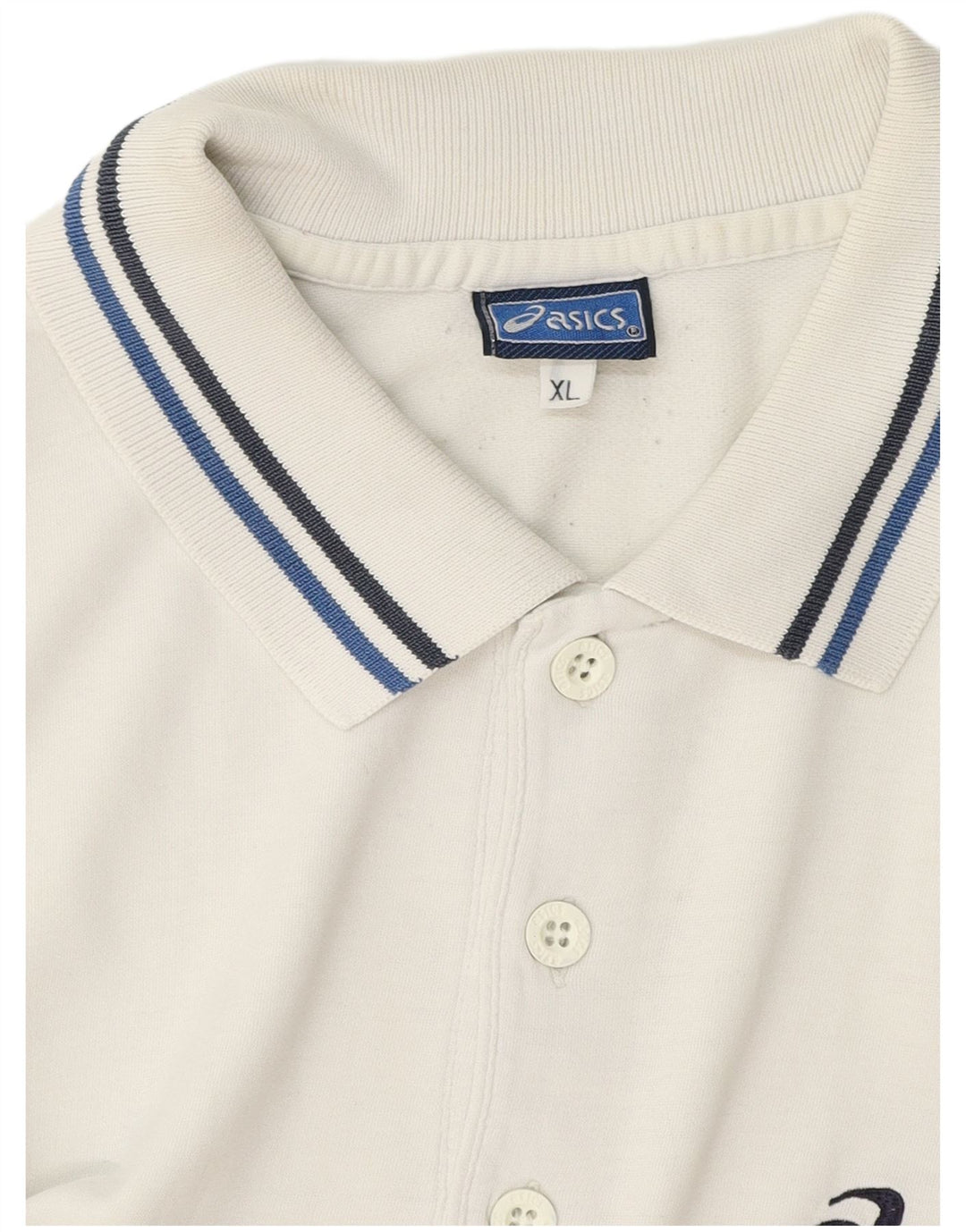 Polo Asics Uomo XL Cotone Bianco