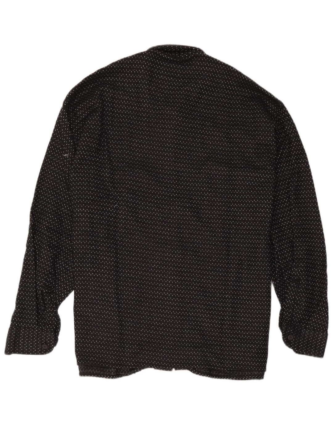 Camicia Azzurra da uomo in flanella XL poliestere maculato nero
