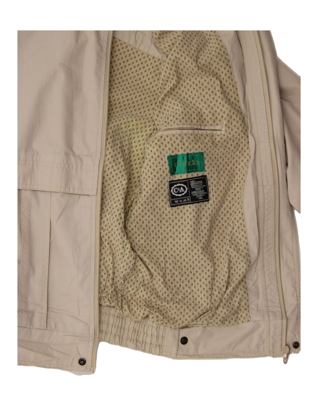 CANDA Mens Military Jacket UK 40 Large Grey Polyester Vintage Canda and Second-Hand Canda from Messina Hembry 