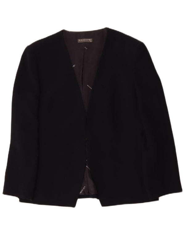 Giacca Blazer Donna Krizia Poi IT 48 XL Blu Navy Polietilene