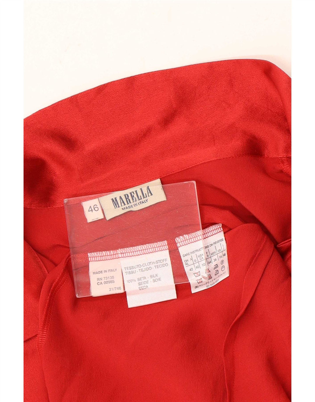 Camicetta da donna Marella UK 14 grande rossa