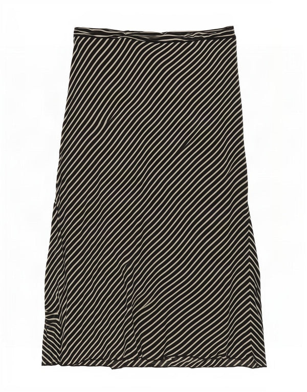 Gonna midi a vita alta da donna Luisa Spagnoli IT 46 Large W30 Gessato nero