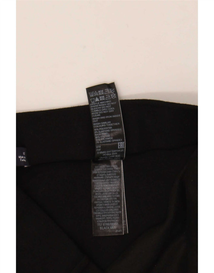 Leggings da donna Marks & Spencer UK 12 viscosa nera media