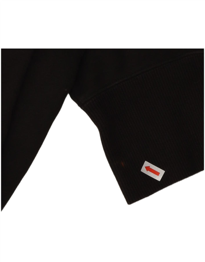 Felpa corta da donna con grafica Puma UK 14 cotone medio nero