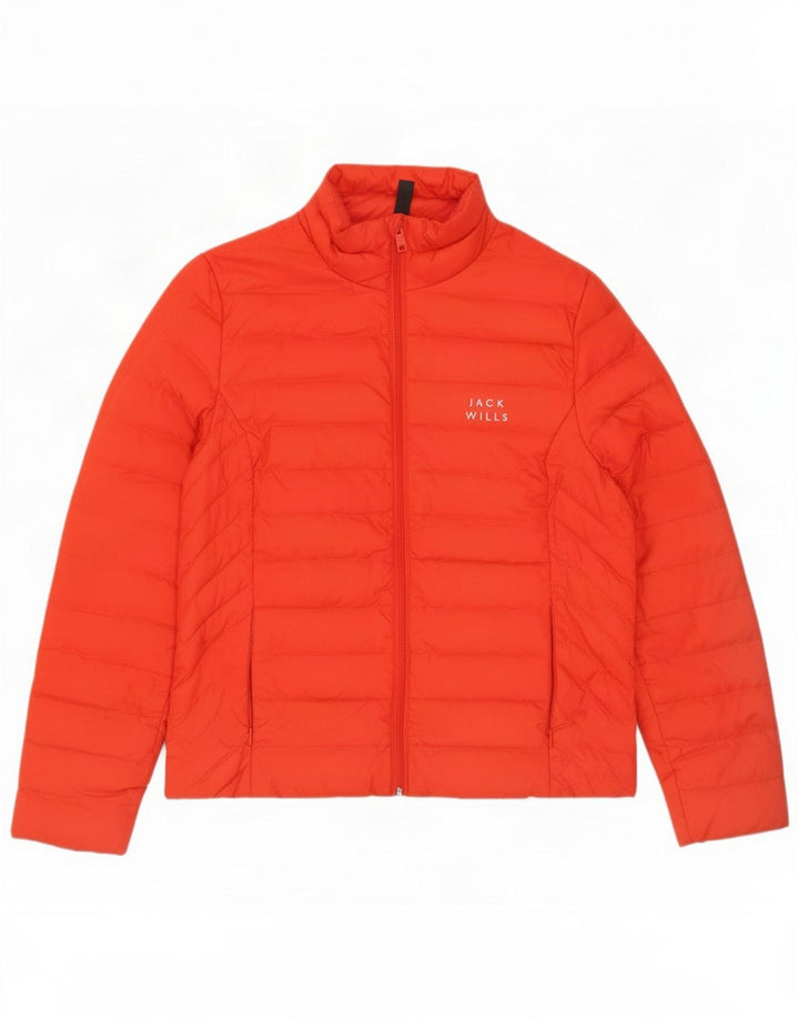 Giacca imbottita da donna Jack Wills UK 14 Medium Red Poliammide