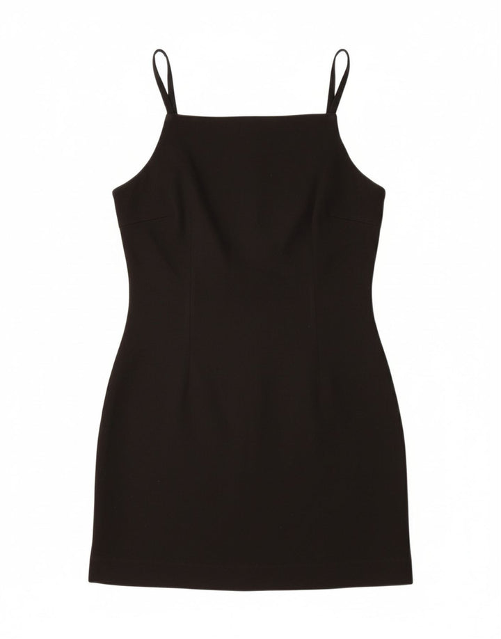 VINTAGE Womens Sleeveless Sheath Dress IT 42 Medium Black Vintage Vintage and Second-Hand Vintage from Messina Hembry 