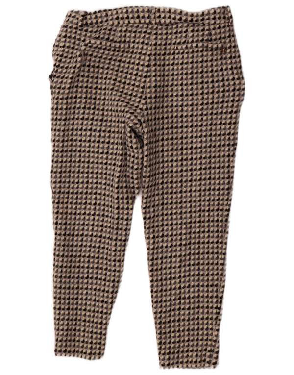 Pantaloni Cropped Donna Trussardi IT 46 Large W30 L23 Grigio Geometrico