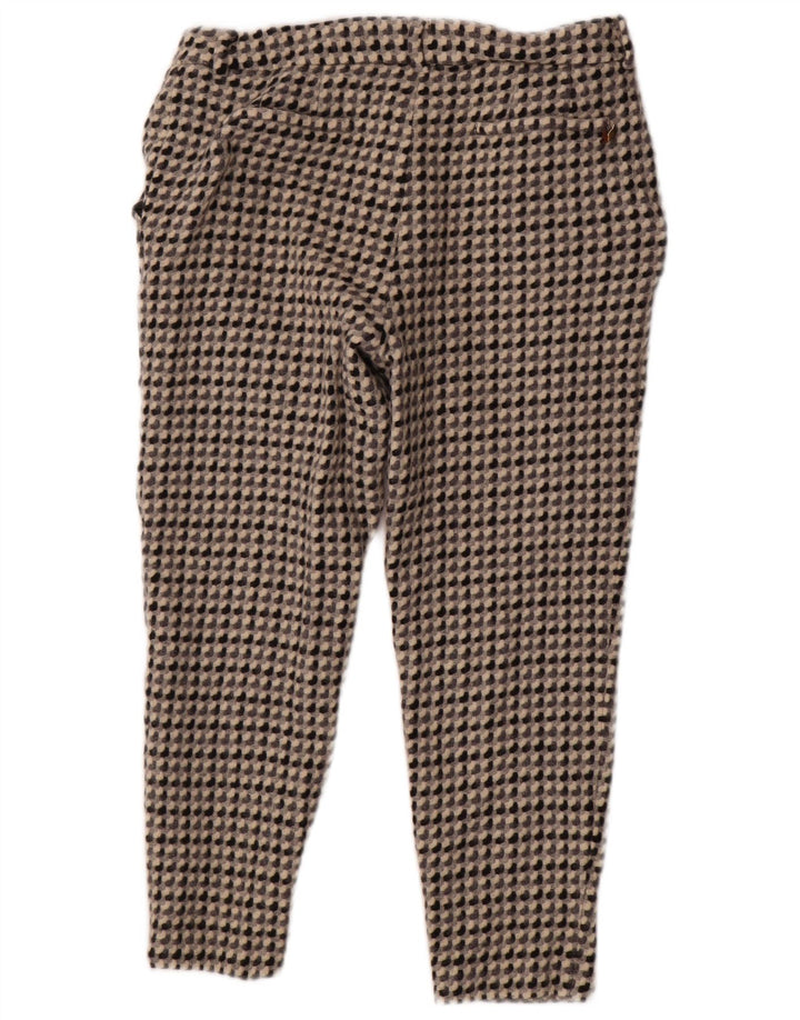 Pantaloni Cropped Donna Trussardi IT 46 Large W30 L23 Grigio Geometrico