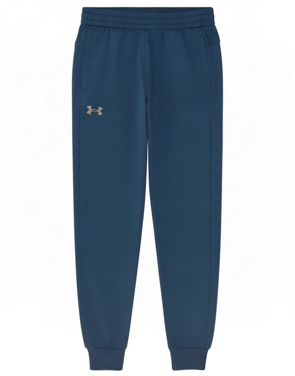 Under Armour Womens Tracksuit Trousers Joggers UK 12 Medium Blue Polyester
