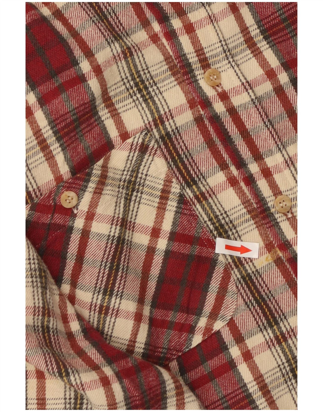 Think Pink Camicia da uomo in flanella a quadri XL Bordeaux a quadri