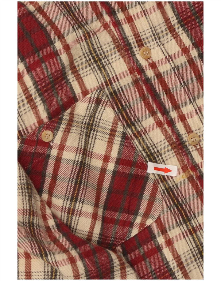 Think Pink Camicia da uomo in flanella a quadri XL Bordeaux a quadri