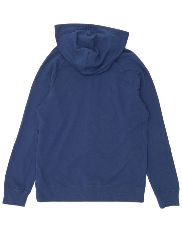 Maglione con cappuccio e zip da uomo Calvin Klein piccolo in cotone blu