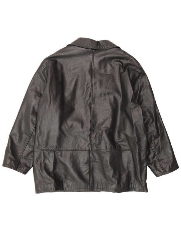 Giacca in pelle da donna vestibilità ampia Conbipel IT 46 Large in pelle nera