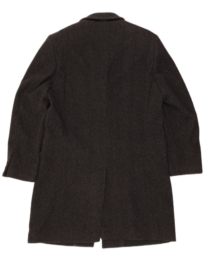 Cappotto da uomo Joop EU 52 XL Lana nera a spina di pesce