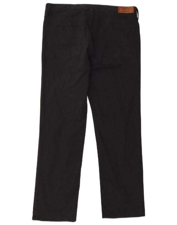 Pantaloni casual dritti da uomo Cerruti 1881 W36 L31 cotone blu navy