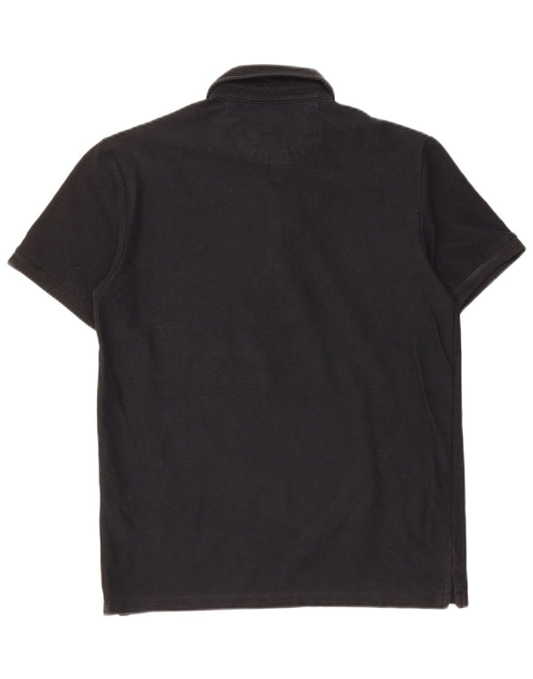 Polo Zara da uomo piccola in cotone nero