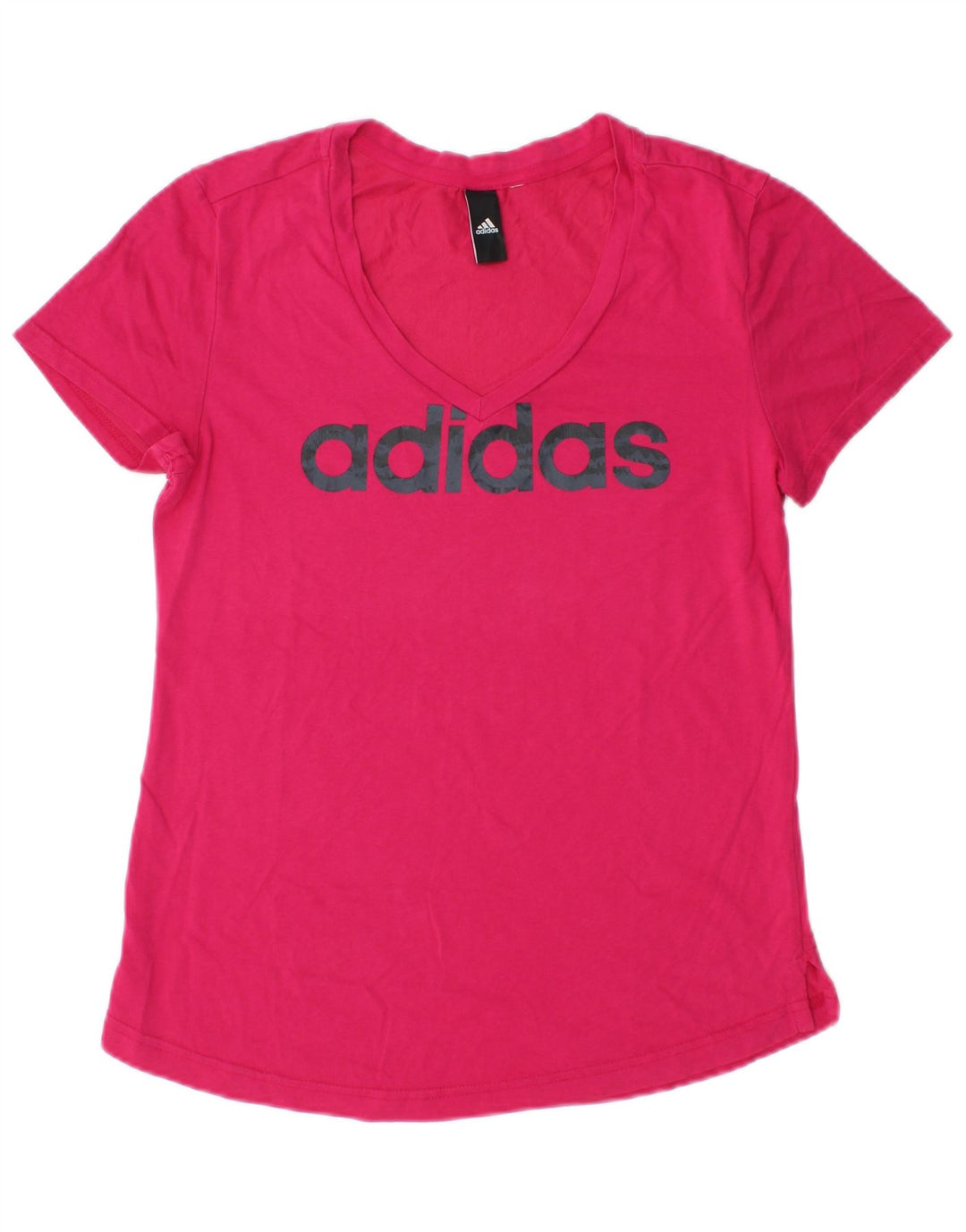 T-shirt grafica da donna Adidas Top UK 12 rosa medio