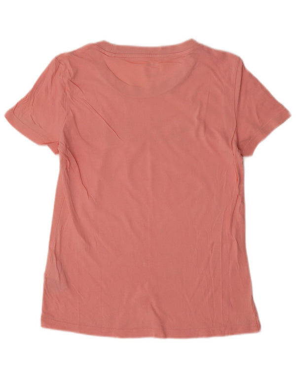 T-shirt grafica da donna ADIDAS Top UK 4/6 XS cotone rosa