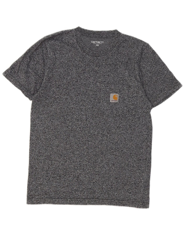 T-shirt da uomo CARHARTT Top XS in cotone chiazzato grigio