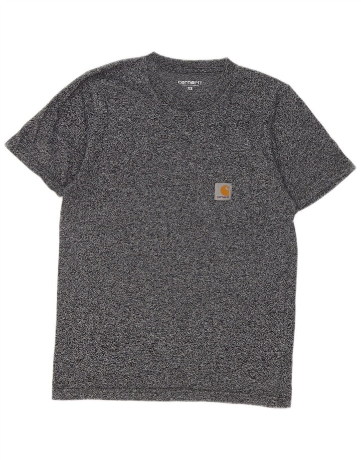 T-shirt da uomo CARHARTT Top XS in cotone chiazzato grigio
