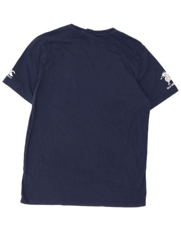 T-shirt grafica da uomo CANTERBURY Top XL in cotone blu navy