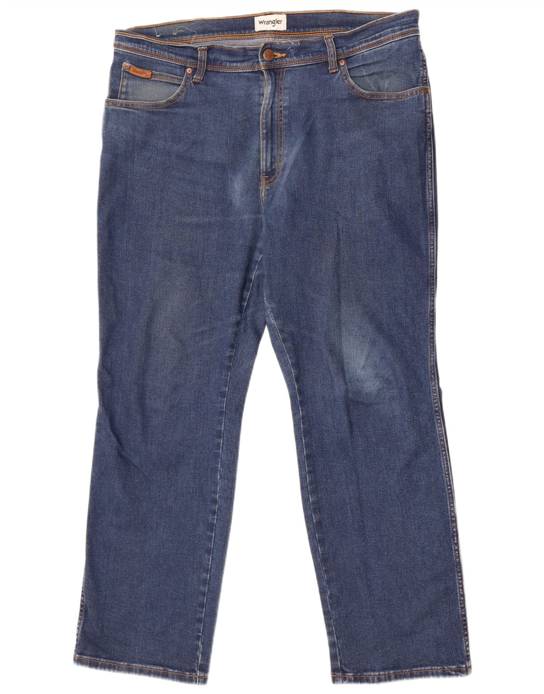 Jeans dritti da uomo Wrangler Texas W38 L30 cotone blu