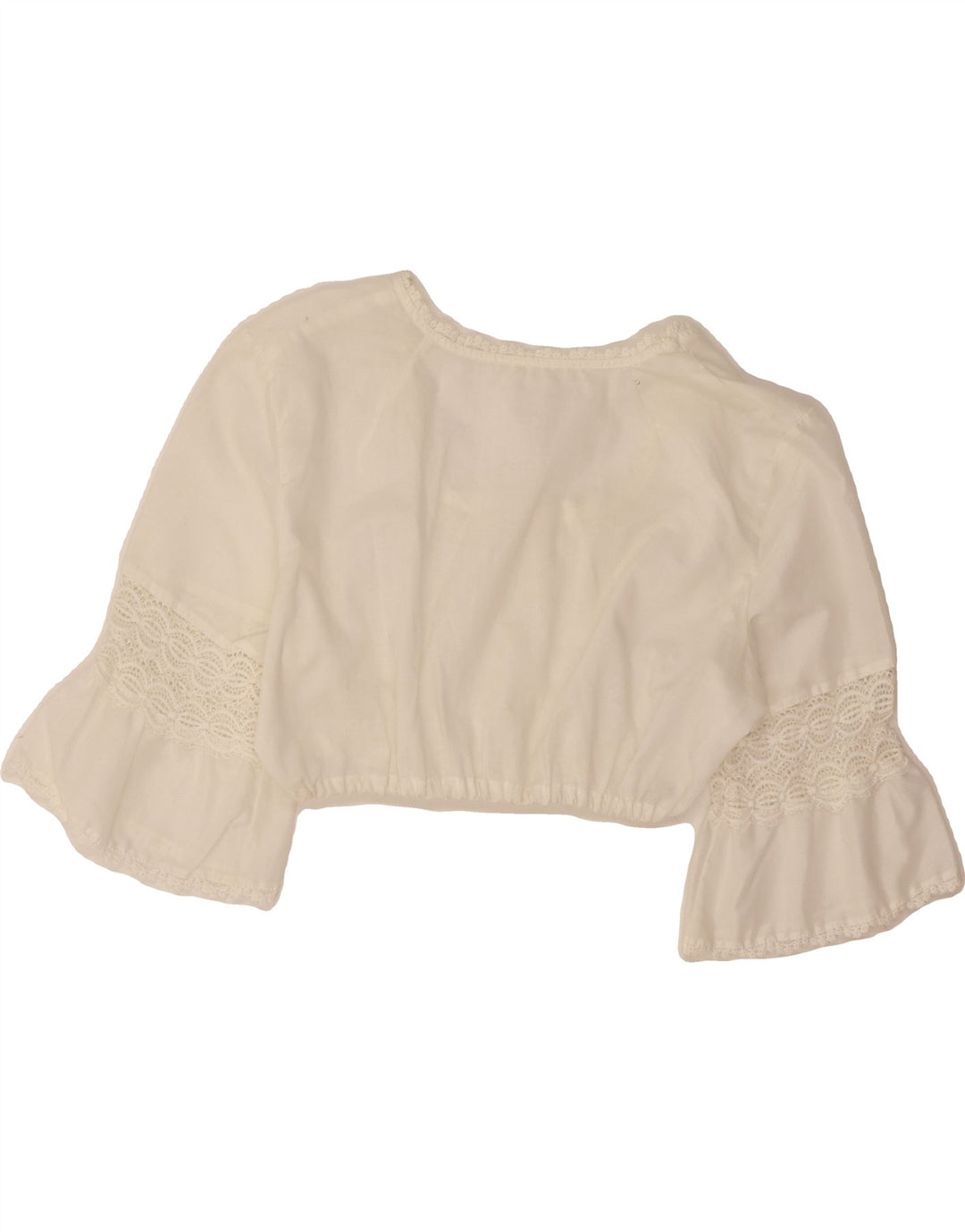 VINTAGE Girls Long Sleeve Blouse Top 7-8 Years White Vintage Vintage and Second-Hand Vintage from Messina Hembry 