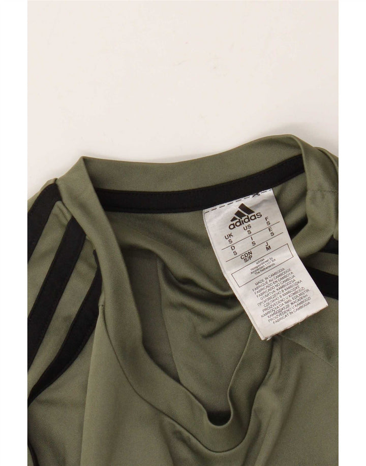 T-shirt Adidas Aeroready da uomo piccola in poliestere kaki