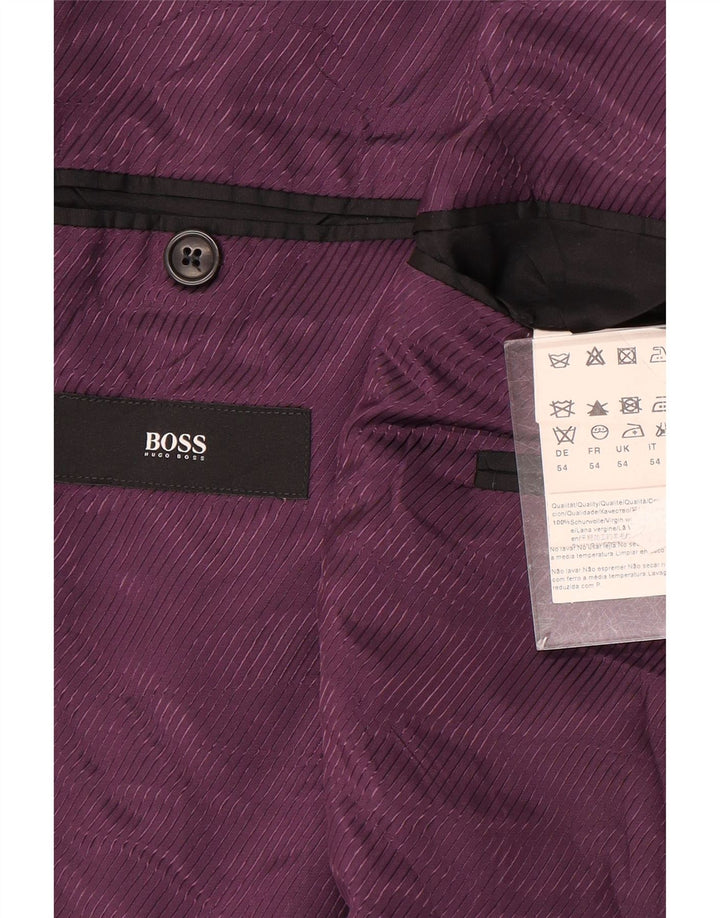 Giacca blazer da uomo a 2 bottoni Hugo Boss EU 54 2XL lana grigia