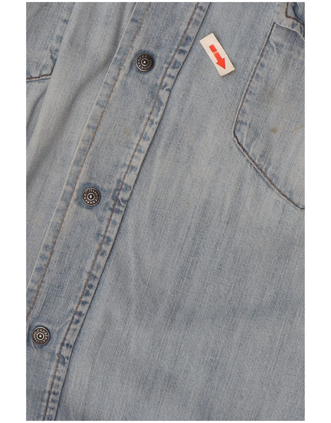 Camicia di jeans da uomo Carrera grande in cotone blu