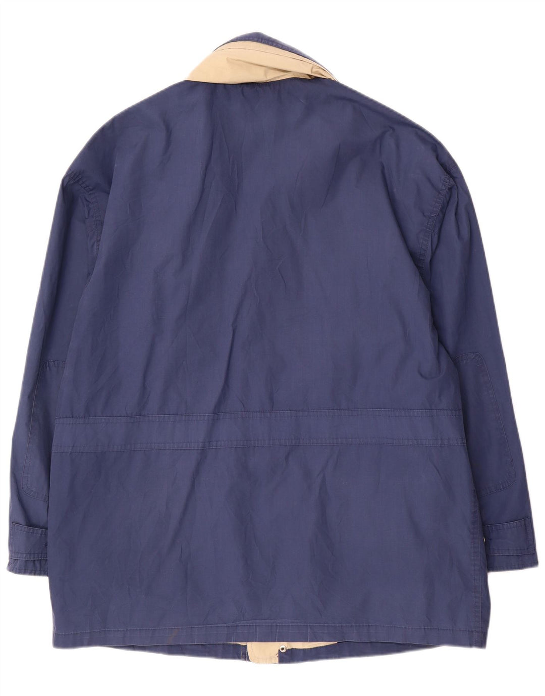 Giacca utilitaria vintage da uomo UK 42 XL poliestere blu navy