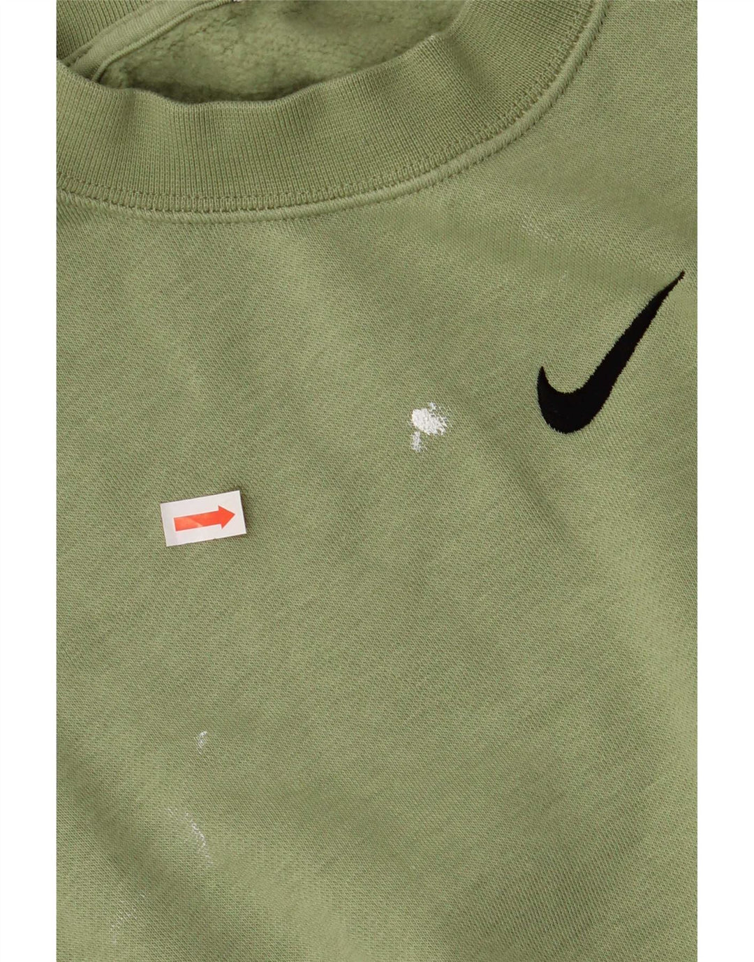 Felpa da uomo Nike Loose Fit, maglione piccolo, cotone verde