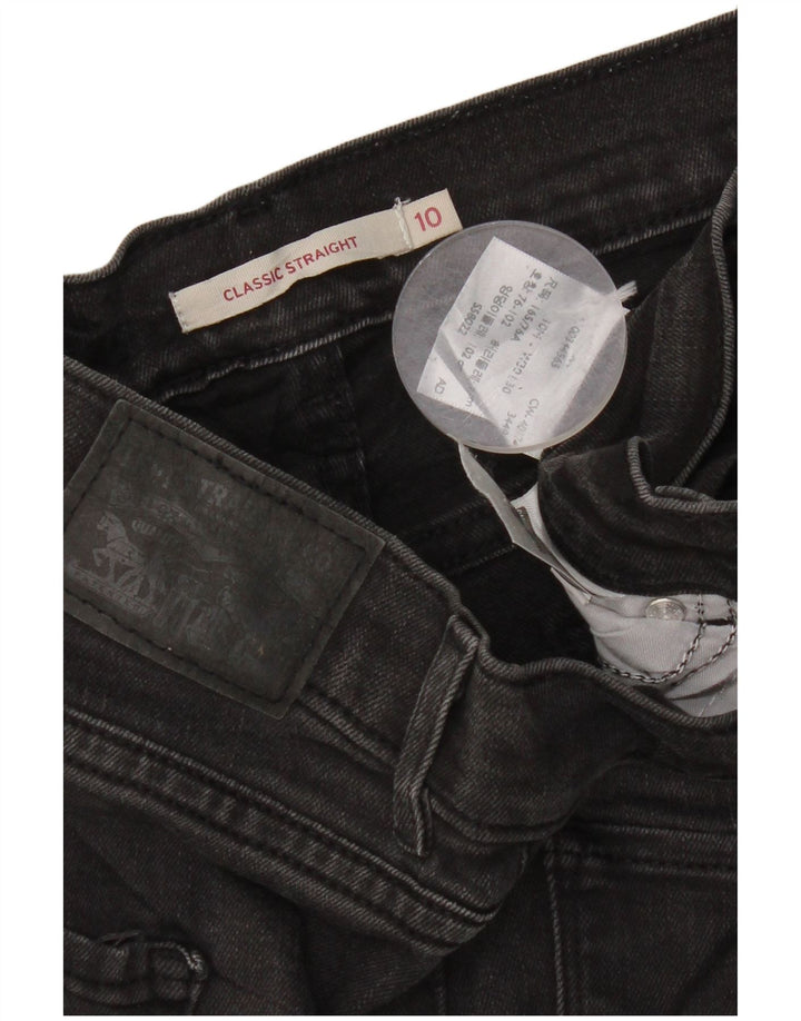 Levi's Jeans dritti vestibilità classica da donna Classics US 10 Large W30 L30 neri