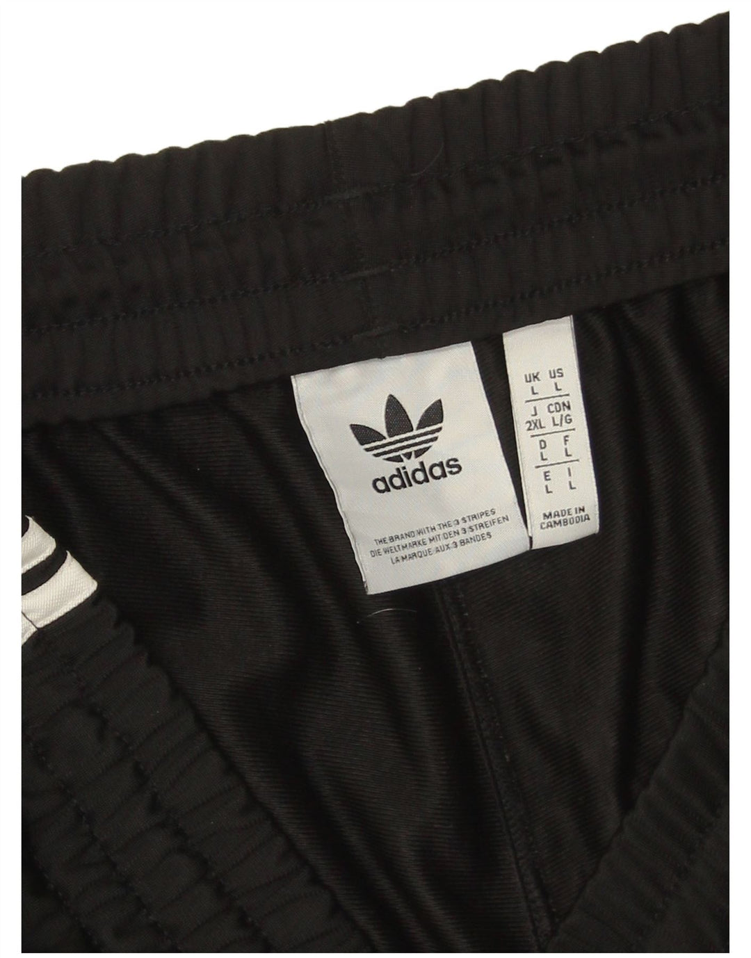 Pantaloncini sportivi da uomo Adidas grandi in poliestere nero