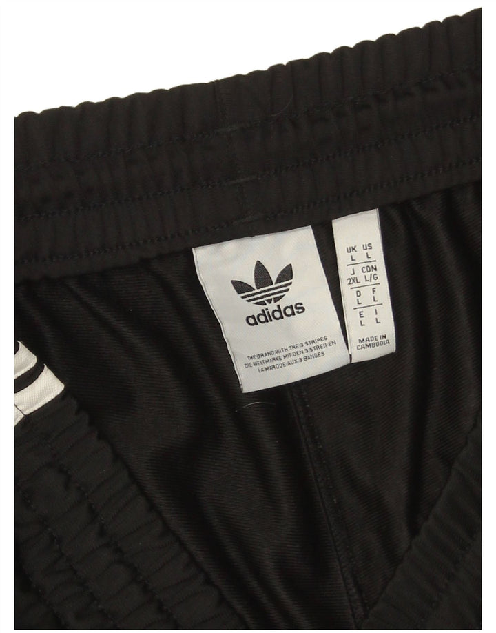 Pantaloncini sportivi da uomo Adidas grandi in poliestere nero