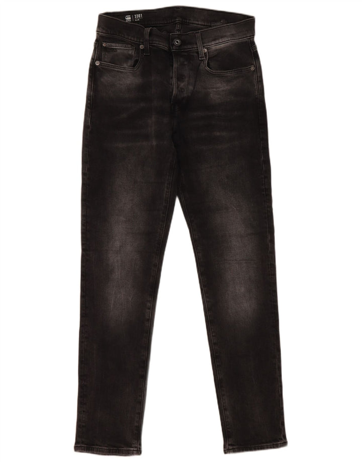 Jeans slim da donna G-Star 3301 W28 L32 cotone nero