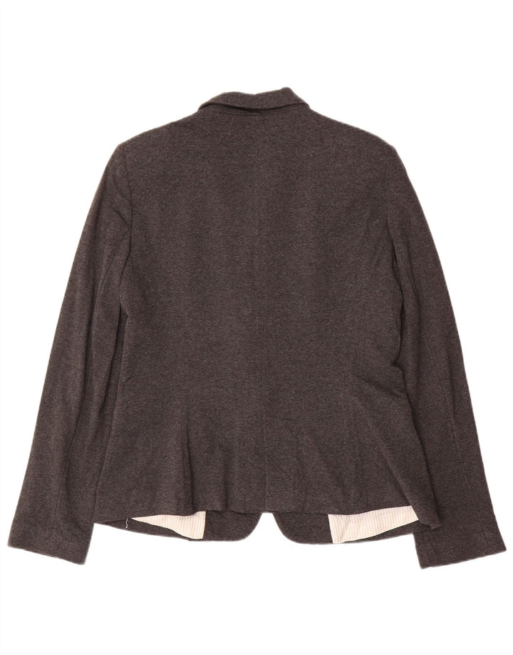 Giacca blazer a 1 bottone da donna Zara UK 18 XL grigia