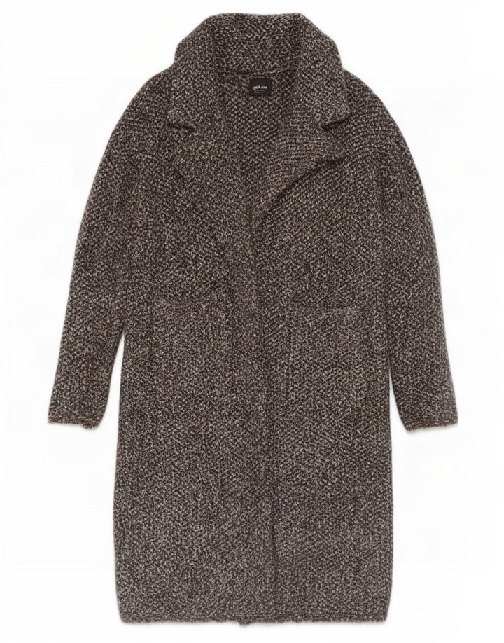 Soprabito aperto oversize da donna Zara UK 10 piccolo acrilico grigio