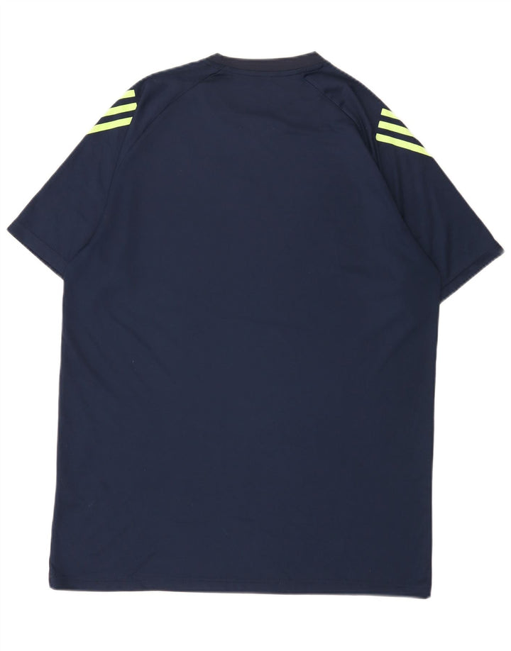 T-shirt Adidas Aeroready da uomo Top 2XL poliestere blu navy