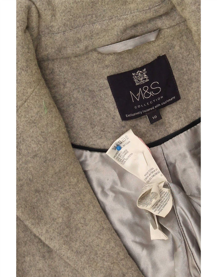 Soprabito oversize da donna Marks & Spencer UK 10 piccolo in lana grigia