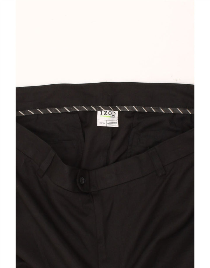 IZOD Mens Straight Chino Trousers W38 L30  Black Vintage Izod and Second-Hand Izod from Messina Hembry 