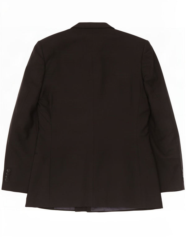 Giacca Blazer Doppiopetto Valentino Uomo IT 50 Large Nera in Lana Vergine