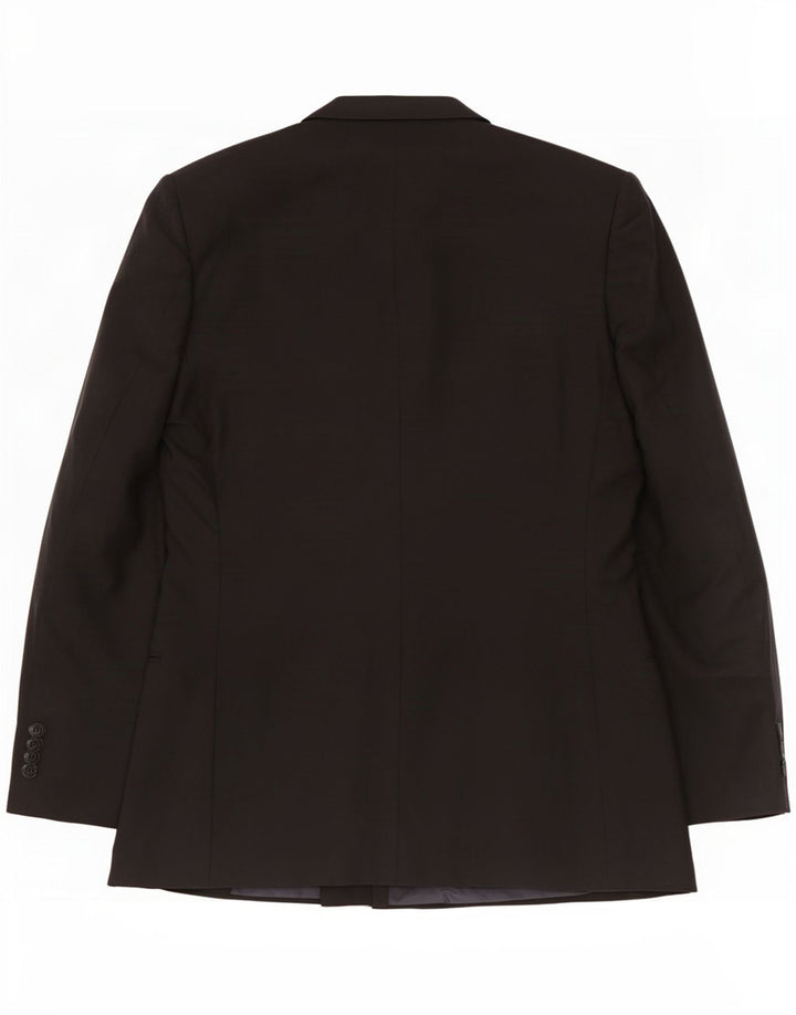 Giacca Blazer Doppiopetto Valentino Uomo IT 50 Large Nera in Lana Vergine