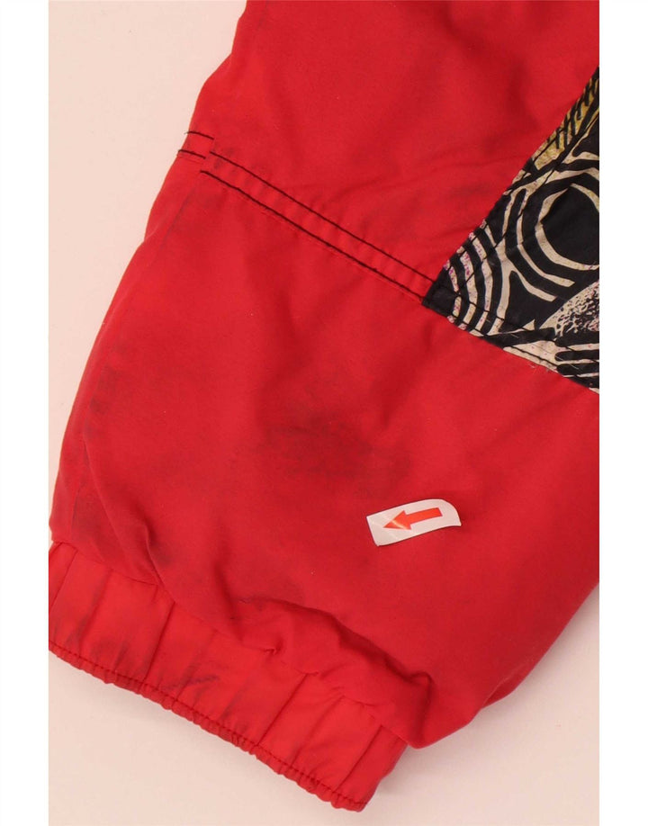 Giacca da sci grafica da uomo Capt. Cook UK 40 Large Red Colourblock in poliammide