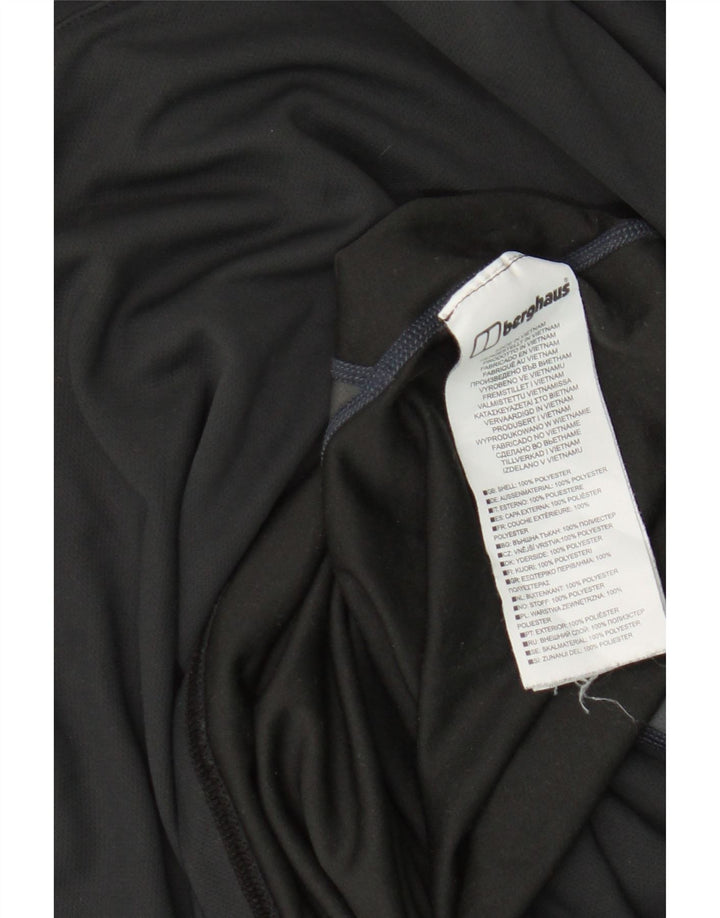 T-shirt da uomo Berghaus Top grande in poliestere color block nero