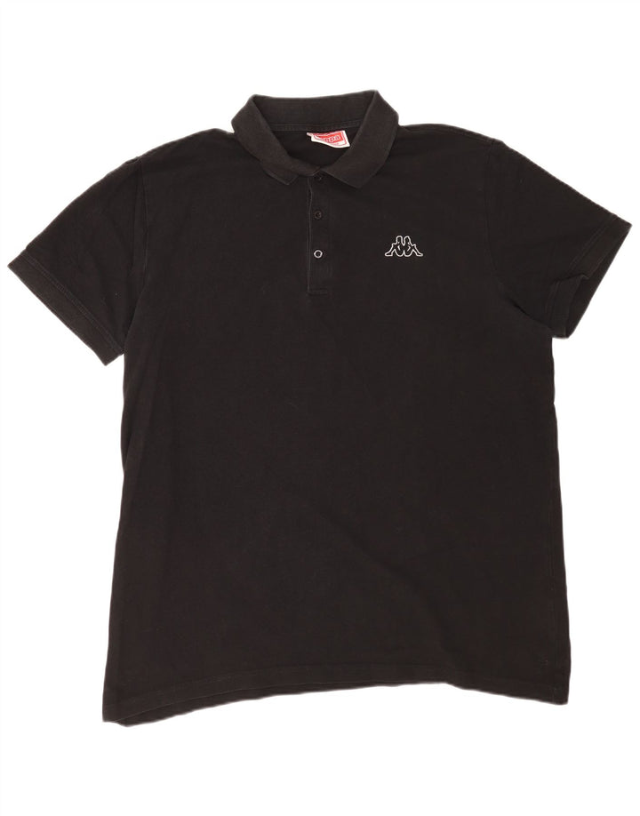 Polo Kappa Uomo 2XL Cotone Nero