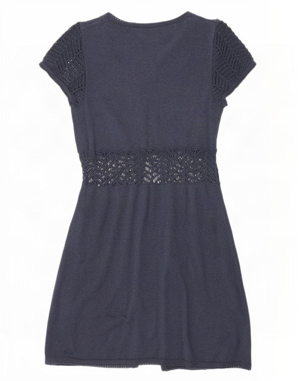 Abito maglione da donna Fat Face UK 8 piccolo in cotone blu navy