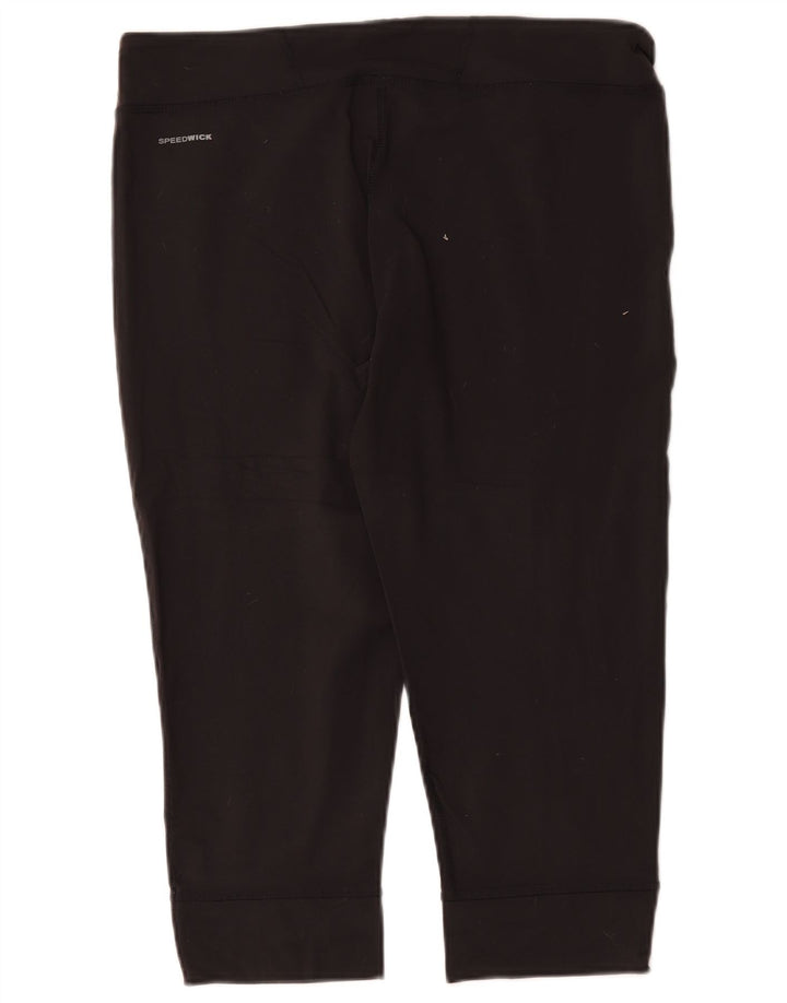 Leggings Capri Reebok da donna UK 18 XL nylon nero
